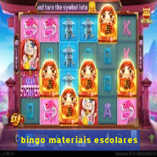 bingo materiais escolares